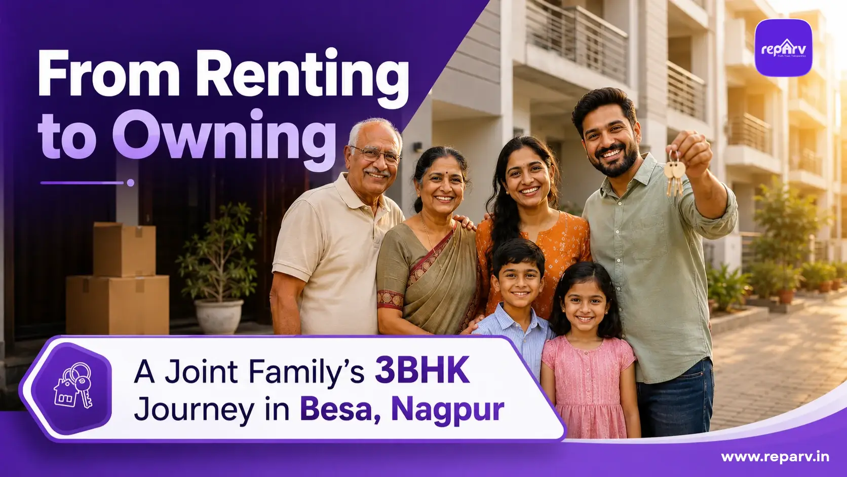 Joint Family, Besa — From Renting to Their Own 3BHK Flat in Nagpur